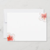 Tropischer Glitzer Junggeselinnen-Abschied Brünett Dankeskarte (Rückseite)