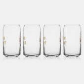 Tropischer Glitzer Shine Ananas Dosenglas (Rechts)