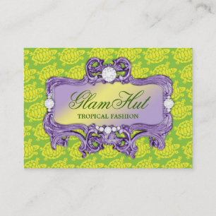 Tropischer grüner bezaubernder Druck der Visitenkarte