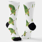 Tropischer Grüner Sittich Thunder_Cove Socken (Gewinkelt)