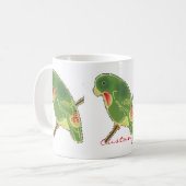 Tropischer Grünparaket Thunder_Cove Kaffeetasse (Vorderseite Links)
