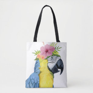 Tropischer Halo - Papagei Tasche
