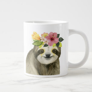 Tropischer Halo  Sweet Sloth Jumbo-Tasse