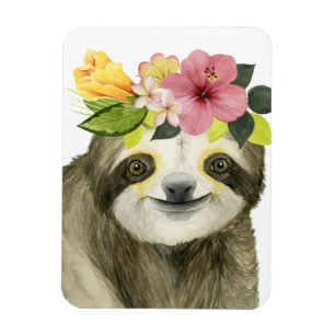 Tropischer Halo  Sweet Sloth Magnet