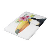 Tropischer Halo - Toucan Badematte (Schrägansicht)