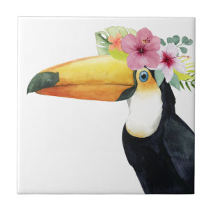 Tropischer Halo - Toucan Fliese
