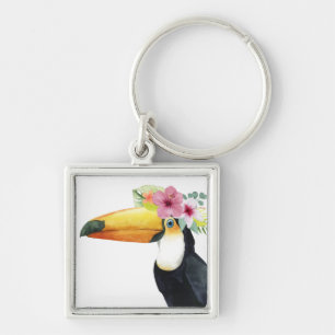 Tropischer Halo - Toucan Schlüsselanhänger