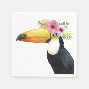 Tropischer Halo - Toucan Serviette