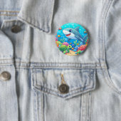 Tropischer/hawaiianischer farbenfroher Unterwasser Button (Beispiel)