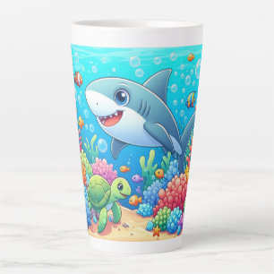 Tropischer/Hawaiianischer farbenfroher Unterwasser Milchtasse