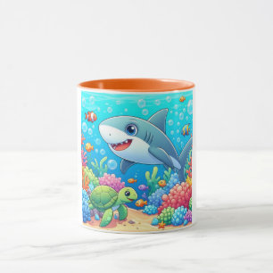 Tropischer/hawaiianischer farbenfroher Unterwasser Tasse