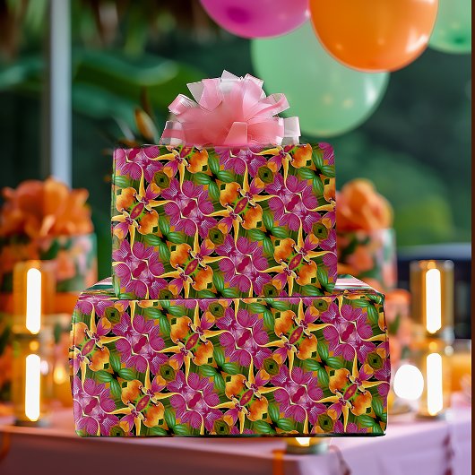 Tropischer Hawaiianischer Flora-Bohemisch Aloha Geschenkpapier