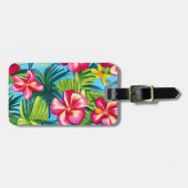 Tropischer Hawaiianischer Gepäcktag Gepäckanhänger (Vorderseite horizontal)