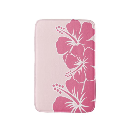 Tropischer hawaiianischer Hibiskus Badematte (Vorderseite Vertikal)