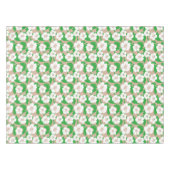 Tropischer hawaiianischer Hibiskus Floral Khaki Be Tischdecke (Vorderseite (Horizontal))