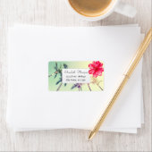 Tropischer hawaiianischer Hibiskus, Palmen Adressaufkleber (Insitu)