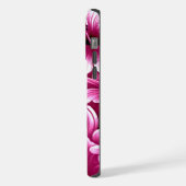 Tropischer hawaiianischer Hibiskus Rosa Personalis iPhone Hülle (Linke Seite)