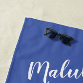 Tropischer hawaiianischer Text Floral Peace Liebe  Strandtuch (Beispiel)