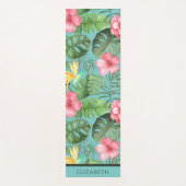 Tropischer Hawaiianischer Vogel des Paradieses Yogamatte (Vorderseite)