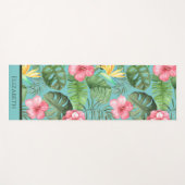 Tropischer Hawaiianischer Vogel des Paradieses Yogamatte (Vorderseite (Horizontal))