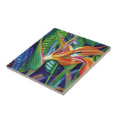 Tropischer Hawaiianischer Vogel Fliese (Seite)