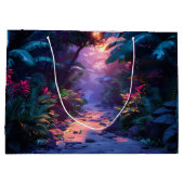 Tropischer hawaiianischer Wanderweg Große Geschenktüte (Rückseite)