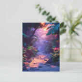 Tropischer hawaiianischer Wanderweg Postkarte (Stehend Vorderseite)
