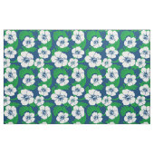 Tropischer hawaiischer Hibiskus-blauer Retro mit Stoff (Fat Quarter (45,7 x 55,9 cm))