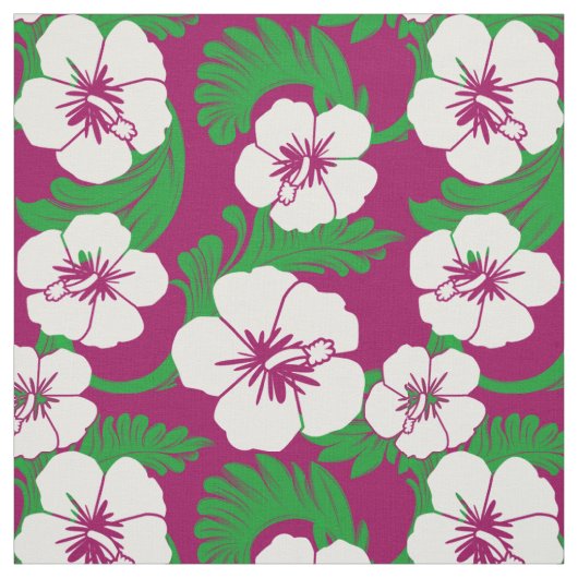 Tropischer hawaiischer Hibiskus-magentarotes Mit Stoff (Muster)