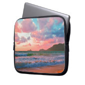 Tropischer hawaiischer Sonnenuntergang Laptopschutzhülle (Vorderseite Links)