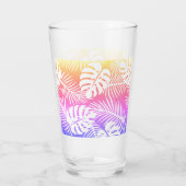 Tropischer Herbst, Sommerblattmuster Glas (Rückseite)
