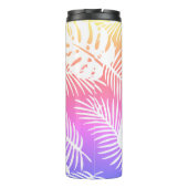Tropischer Herbst, sommerliche Wasserfarbenmuster Thermosbecher (Rückseite)