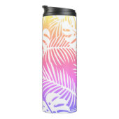 Tropischer Herbst, sommerliche Wasserfarbenmuster Thermosbecher (Nach rechts gedreht)