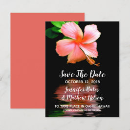 Tropischer Hibisken speichern Sie die Ankündigunge Einladung