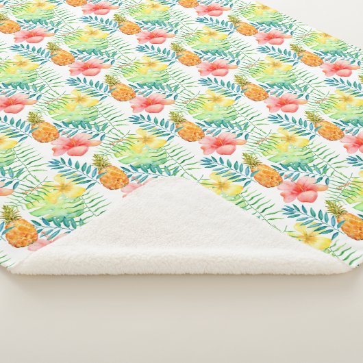 Tropischer Hibiskus Ananas Sherpadecke (3/4)