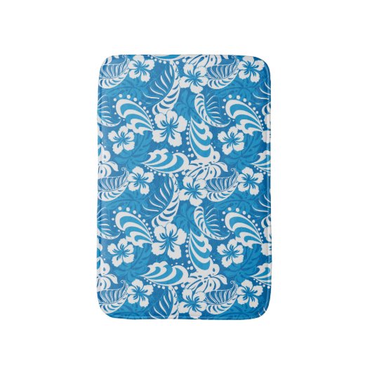 Tropischer Hibiskus Badematte (Vorderseite Vertikal)