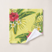 Tropischer Hibiskus  Badhandtuch Set (Waschlappen)