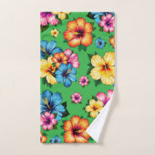 Tropischer Hibiskus Badhandtuch Set (Handtuch)