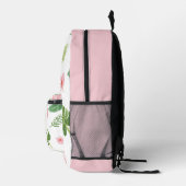 Tropischer Hibiskus Bedruckter Rucksack (Rechts)