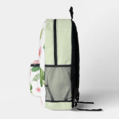 Tropischer Hibiskus Bedruckter Rucksack (Rechts)