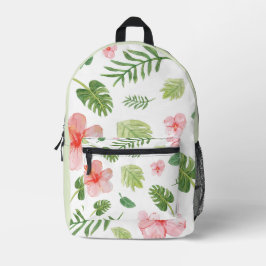 Tropischer Hibiskus Bedruckter Rucksack