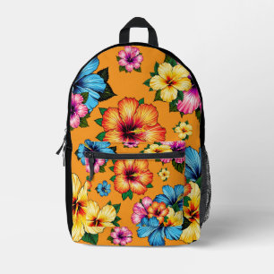 Tropischer Hibiskus Bedruckter Rucksack