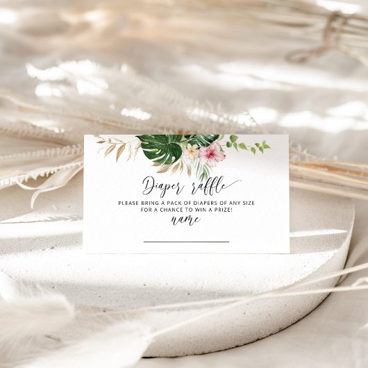 Tropischer Hibiskus Begleitkarte