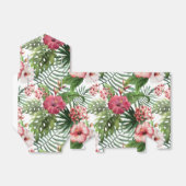 Tropischer Hibiskus Blume Blätter Blattmuster Geschenkschachtel (Ungefaltet)