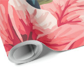 Tropischer Hibiskus Blume Elegante Geschenkpapier (Rolleneckpunkt)