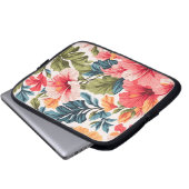 Tropischer Hibiskus Blume Elegante Laptopschutzhülle (Vorne Knopf)