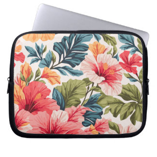 Tropischer Hibiskus Blume Elegante Laptopschutzhülle