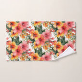 Tropischer Hibiskus Blume Handtuch Set (Handtuch)