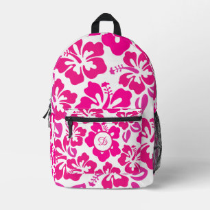 tropischer Hibiskus Blume hawaii Bedruckter Rucksack