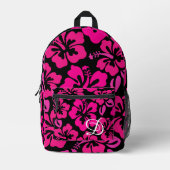 tropischer Hibiskus Blume hawaii Bedruckter Rucksack (Vorderseite)